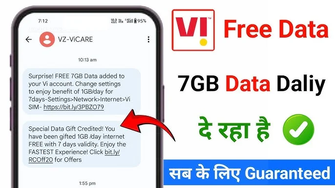 Free VI Data Codes (Vodafone-Idea)